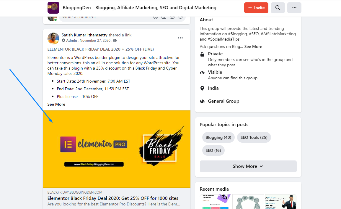 Facebook group traffic for affiliate marketing