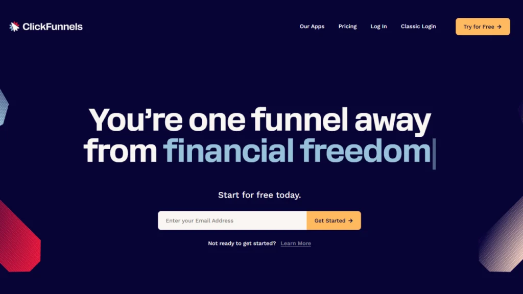 ClickFunnel Homepage